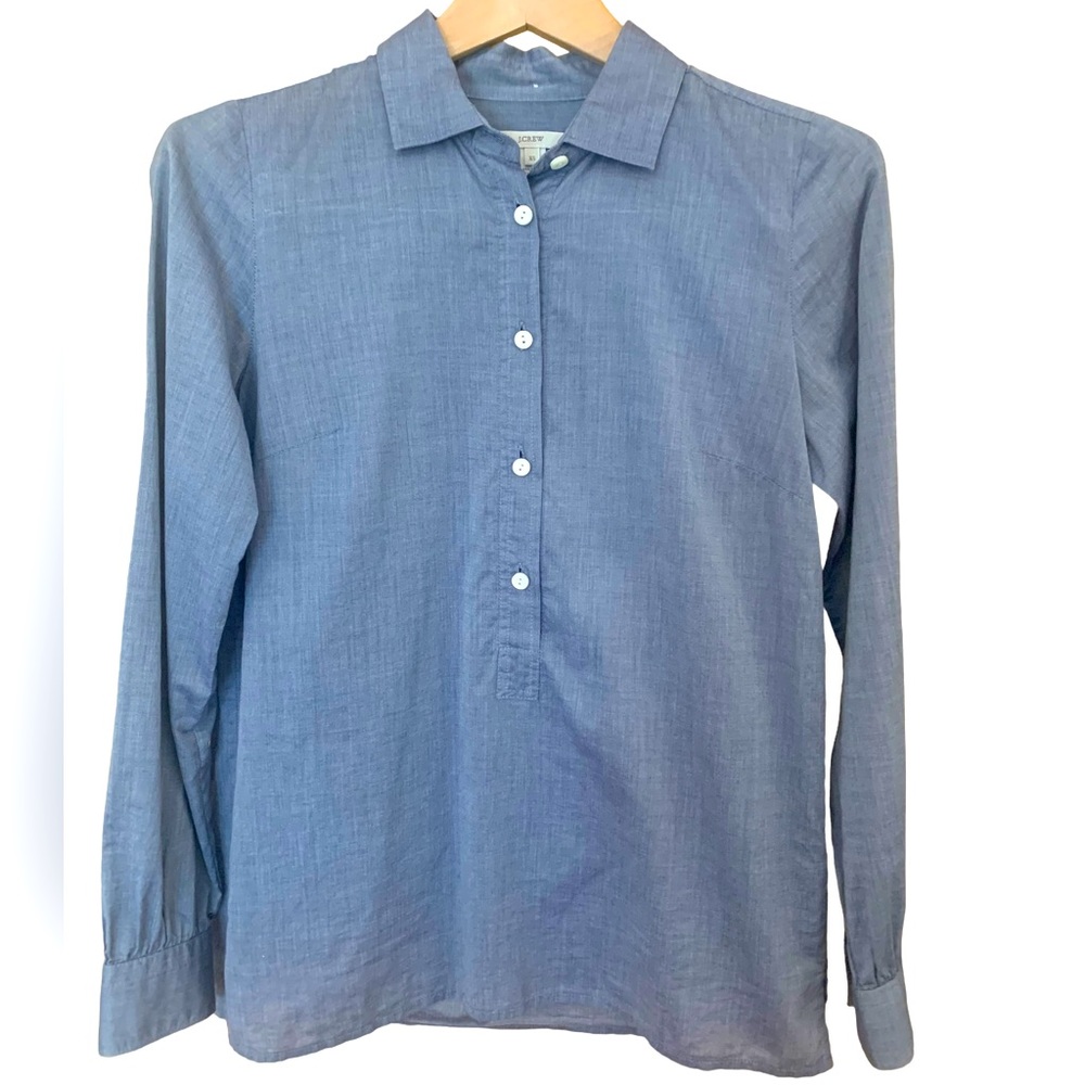 J. Crew Cotton Popover Blouse